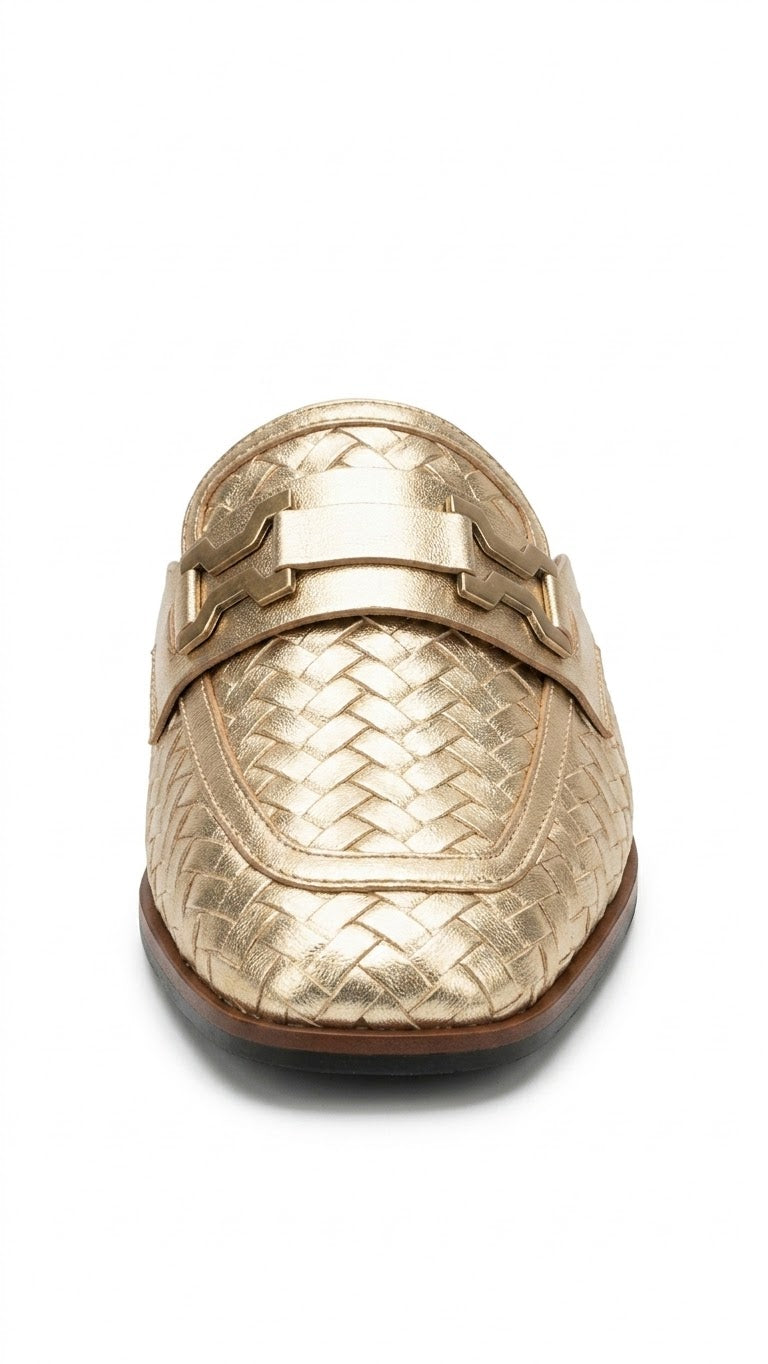 Aurelia Woven Loafer Mule