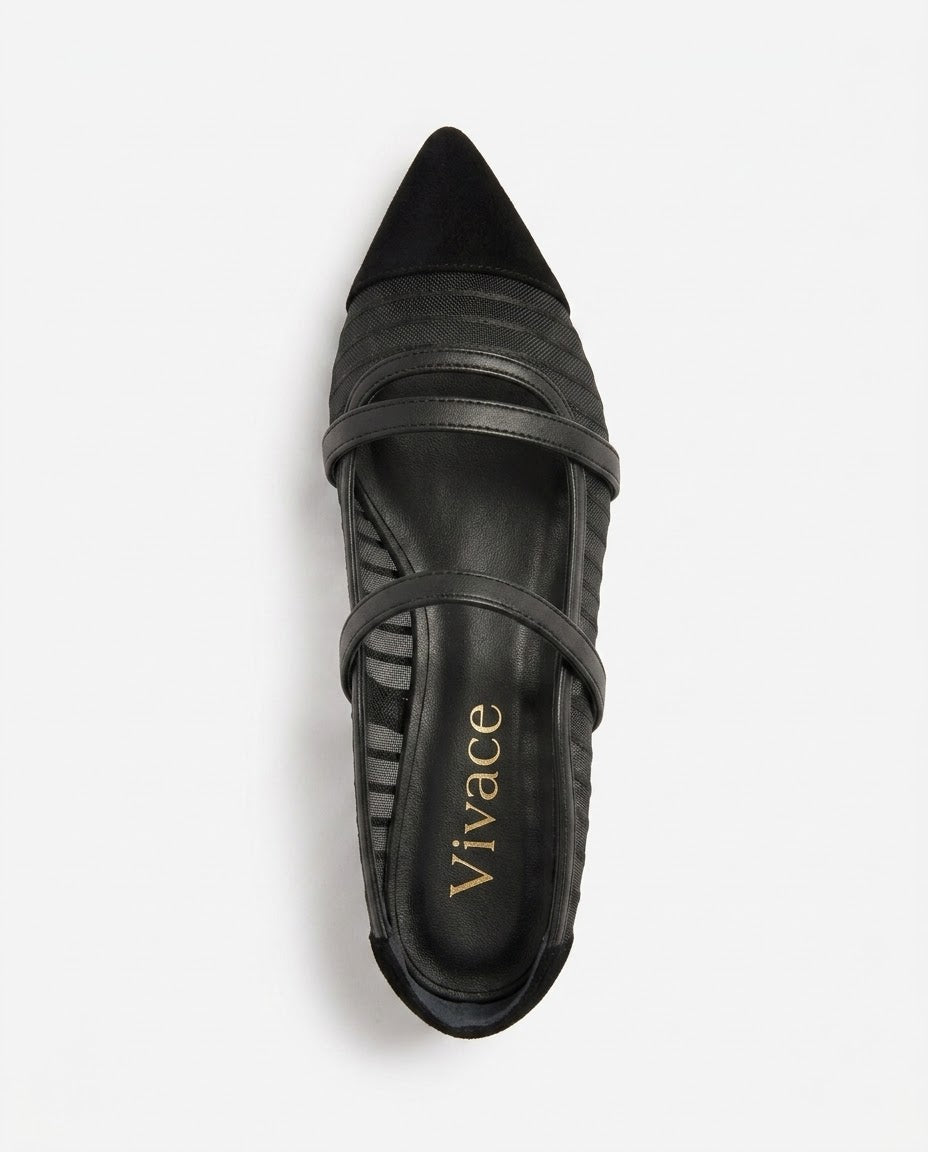 Mirelle Mesh-Strap Pump