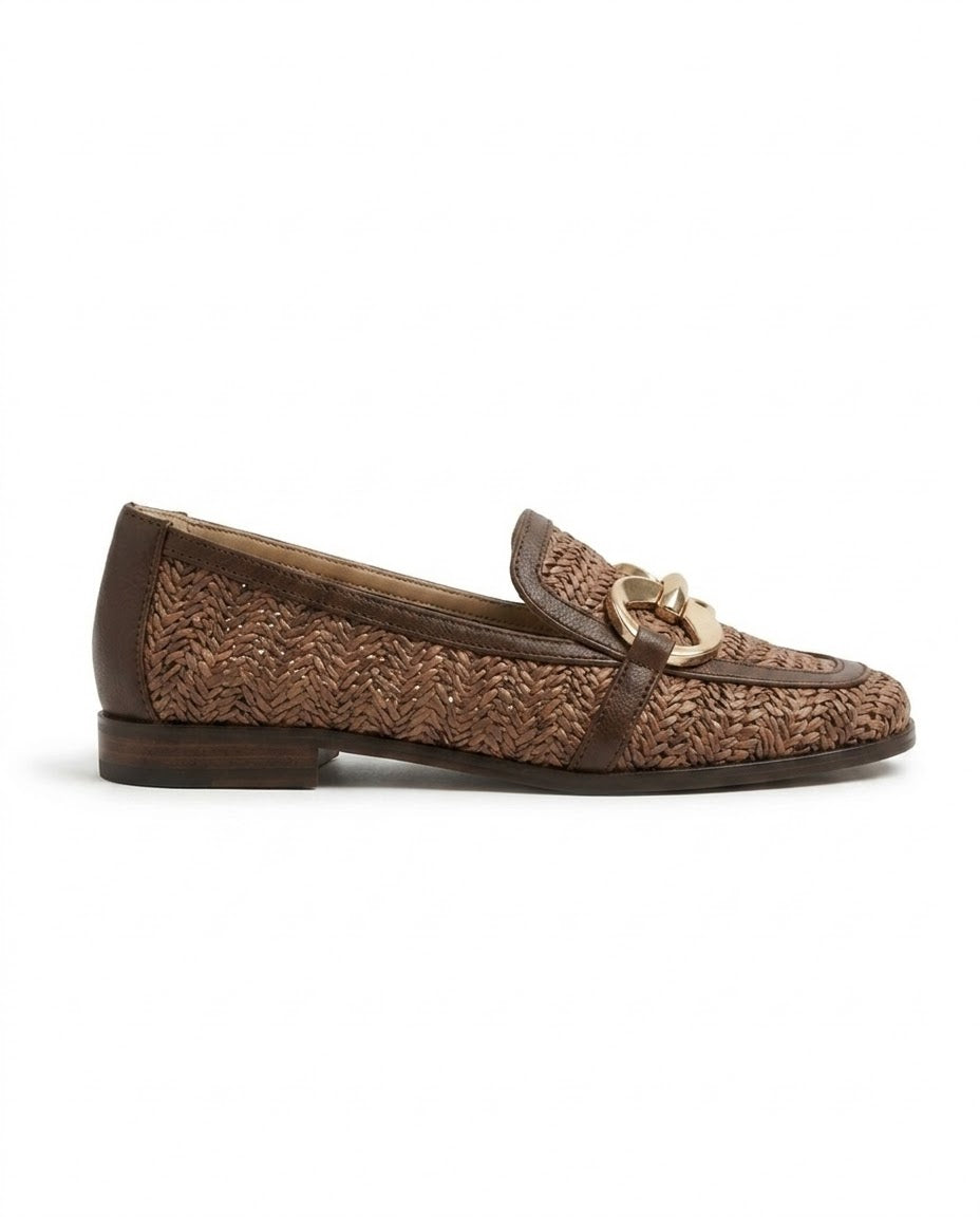 Solenne Woven Chain Loafer
