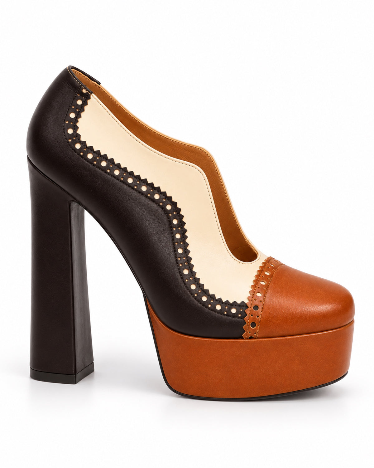 Isaline Brogue Platform Pump