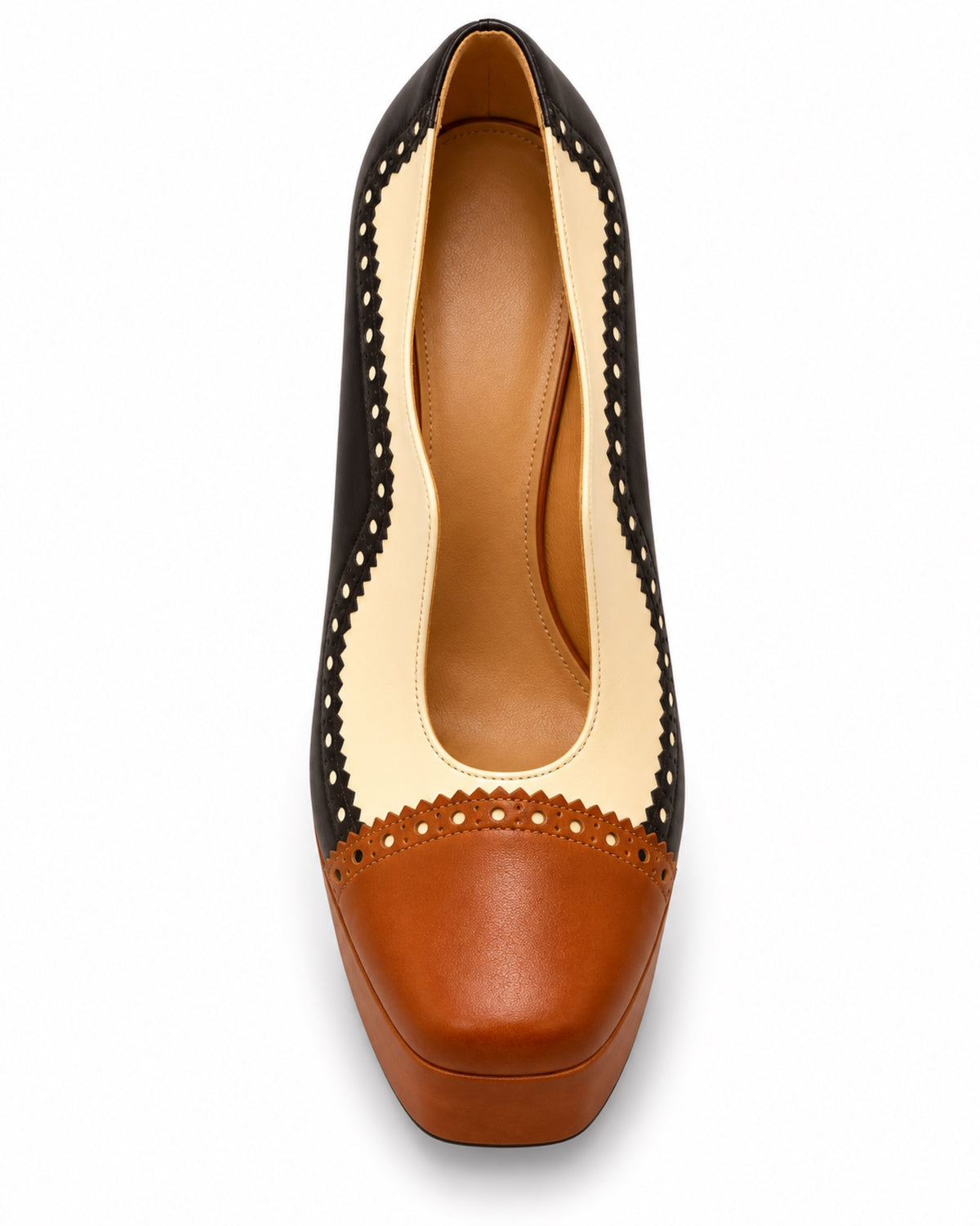 Isaline Brogue Platform Pump