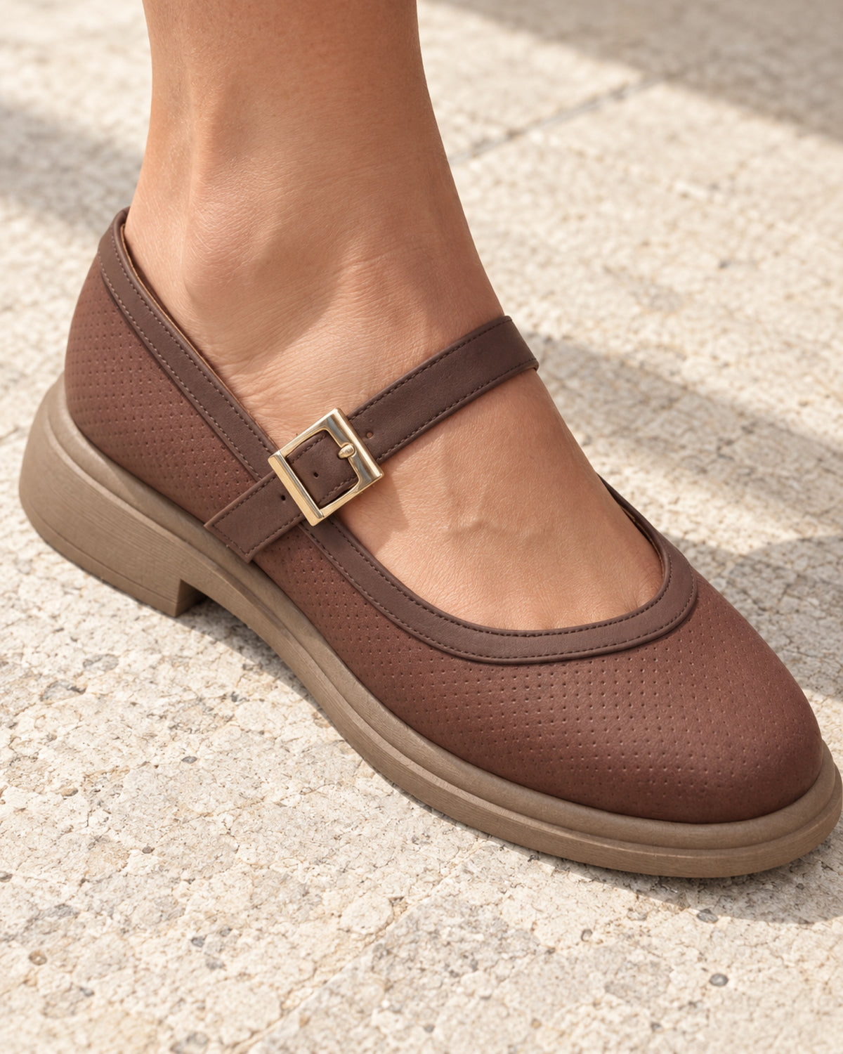 Apolline Perforated Mary Jane
