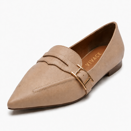 Élodie Buckle Loafer by VIVACE – front three-quarter view