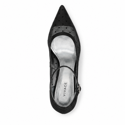 Lucienne Mesh Pump by VIVACE – top view