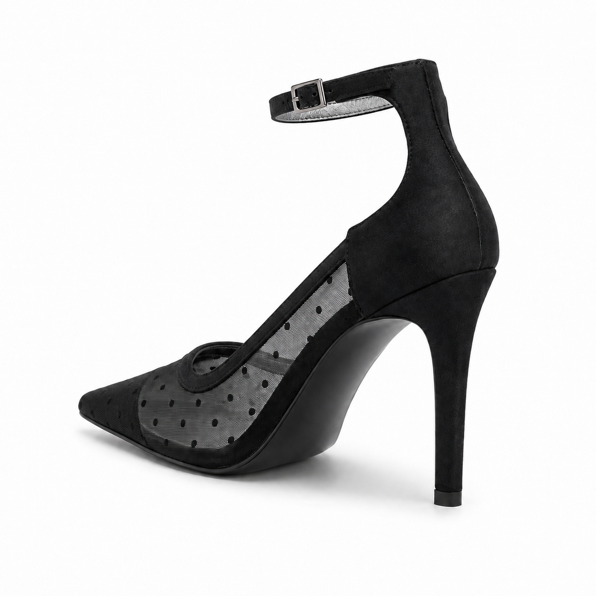 Lucienne Mesh Pump by VIVACE – back three-quarter view