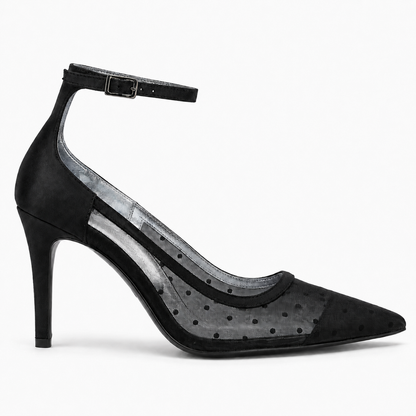 Lucienne Mesh Pump by VIVACE – side profile