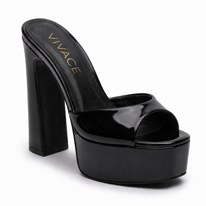 Lucienne Platform Mule Nude women's shoe by VIVACE