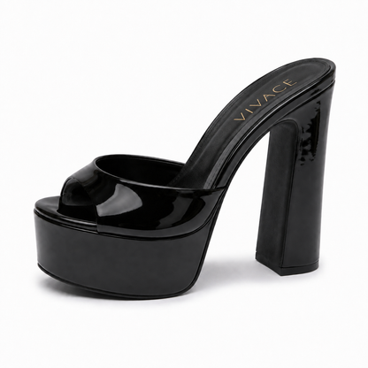 Lucienne Platform Mule Nude women's shoe by VIVACE