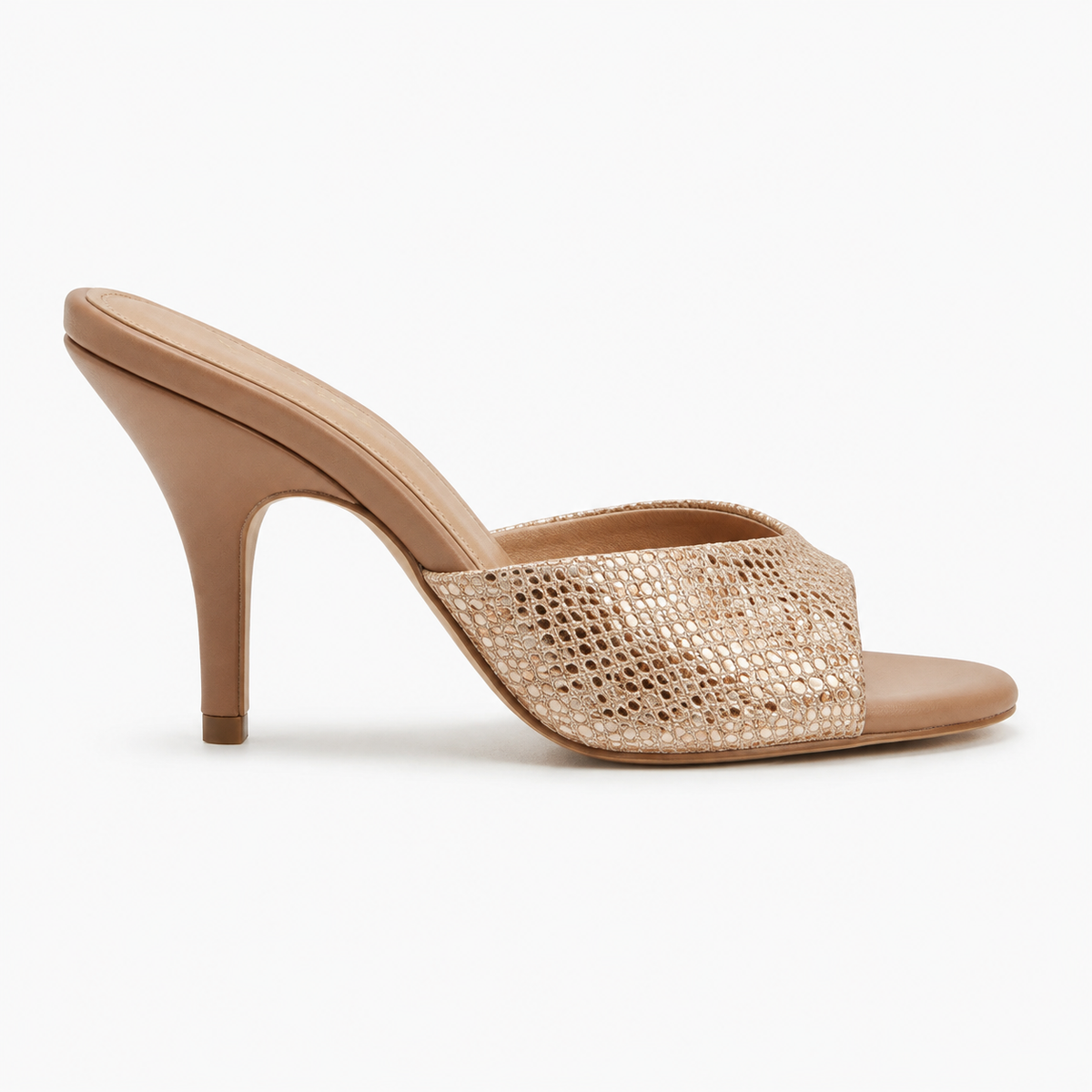 Mireille Textured Mule Gold/Beige women's shoe by VIVACE