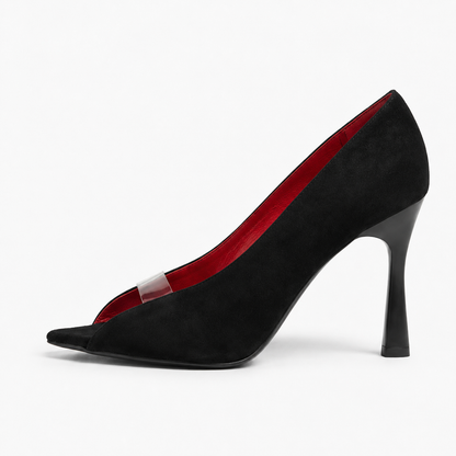 Violette Peep-Toe Pump Black women's shoe by VIVACE