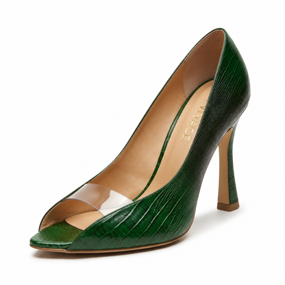 Violette Peep-Toe Pump Black women's shoe by VIVACE