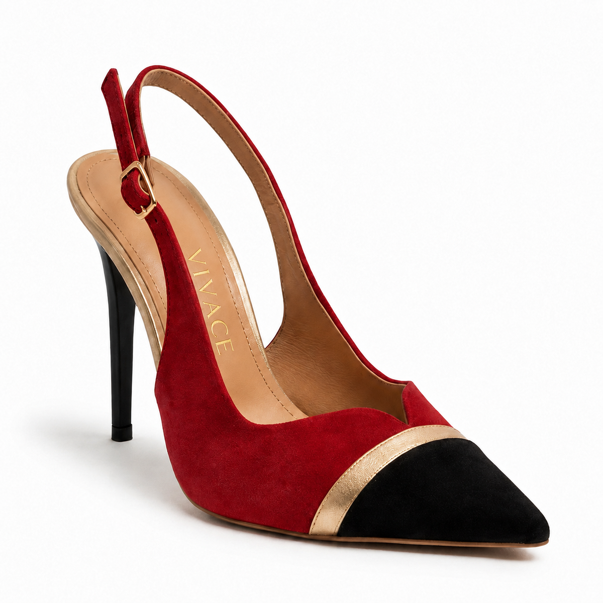 Elara Cap-Toe Slingback by VIVACE, alternate product view 8