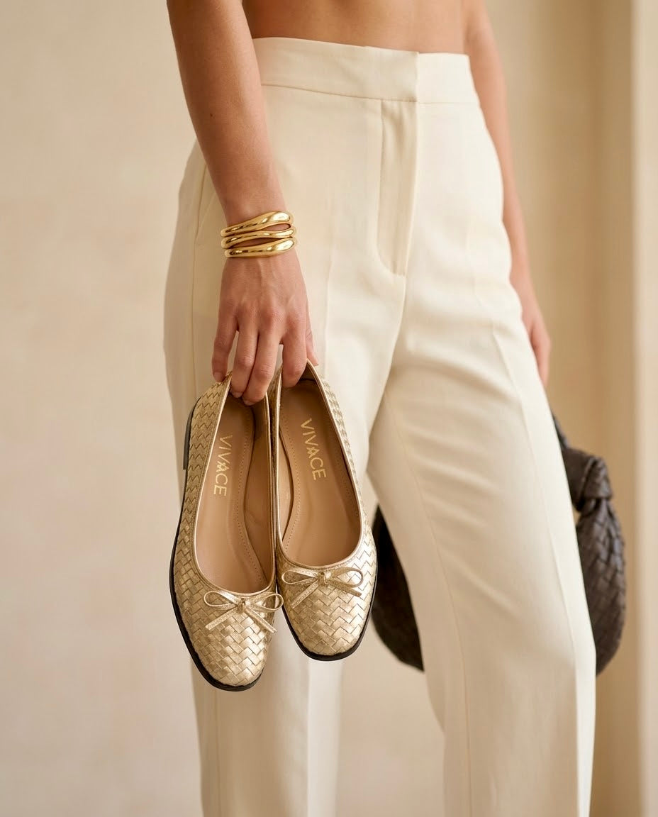 Elara Woven Ballet Flat