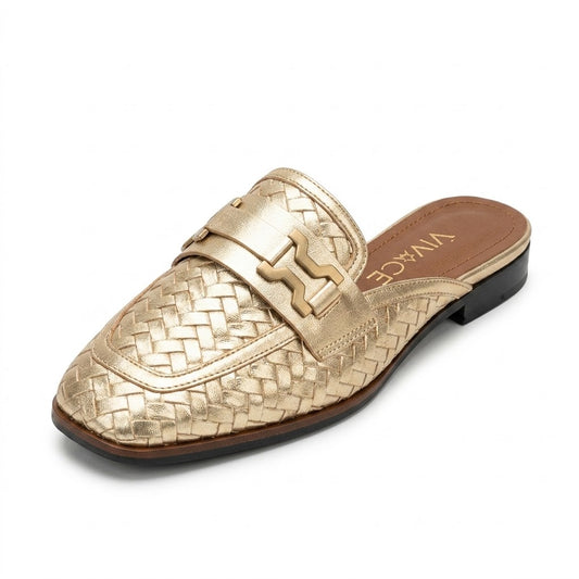 Aurelia Woven Loafer Mule