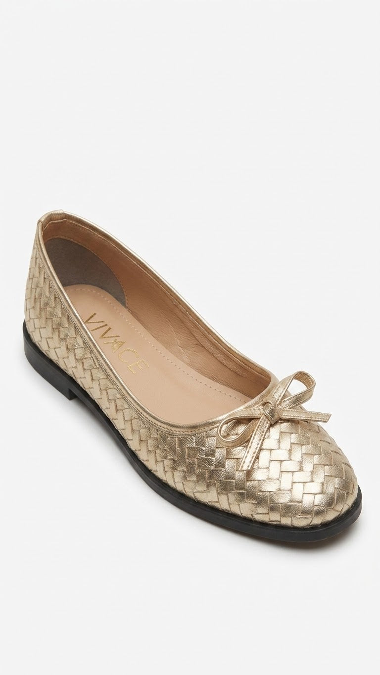 Elara Woven Ballet Flat