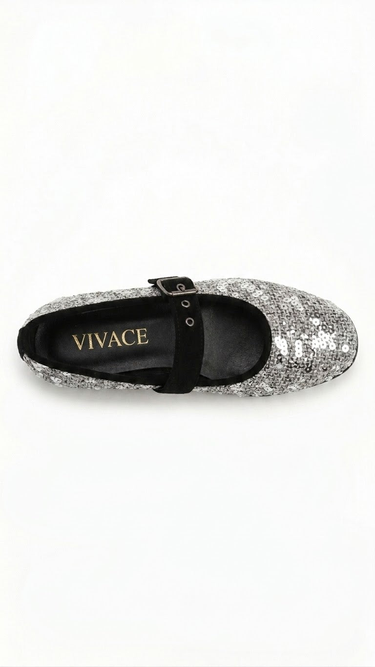 Estelle Sequin Mary Jane Flats