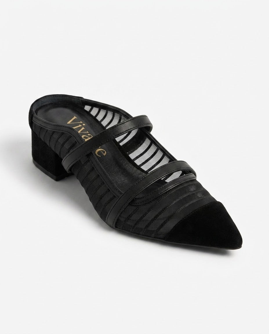 Mirelle Mesh-Strap Pump