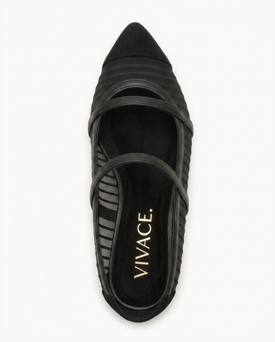 Liora Mesh Mary Jane Flat