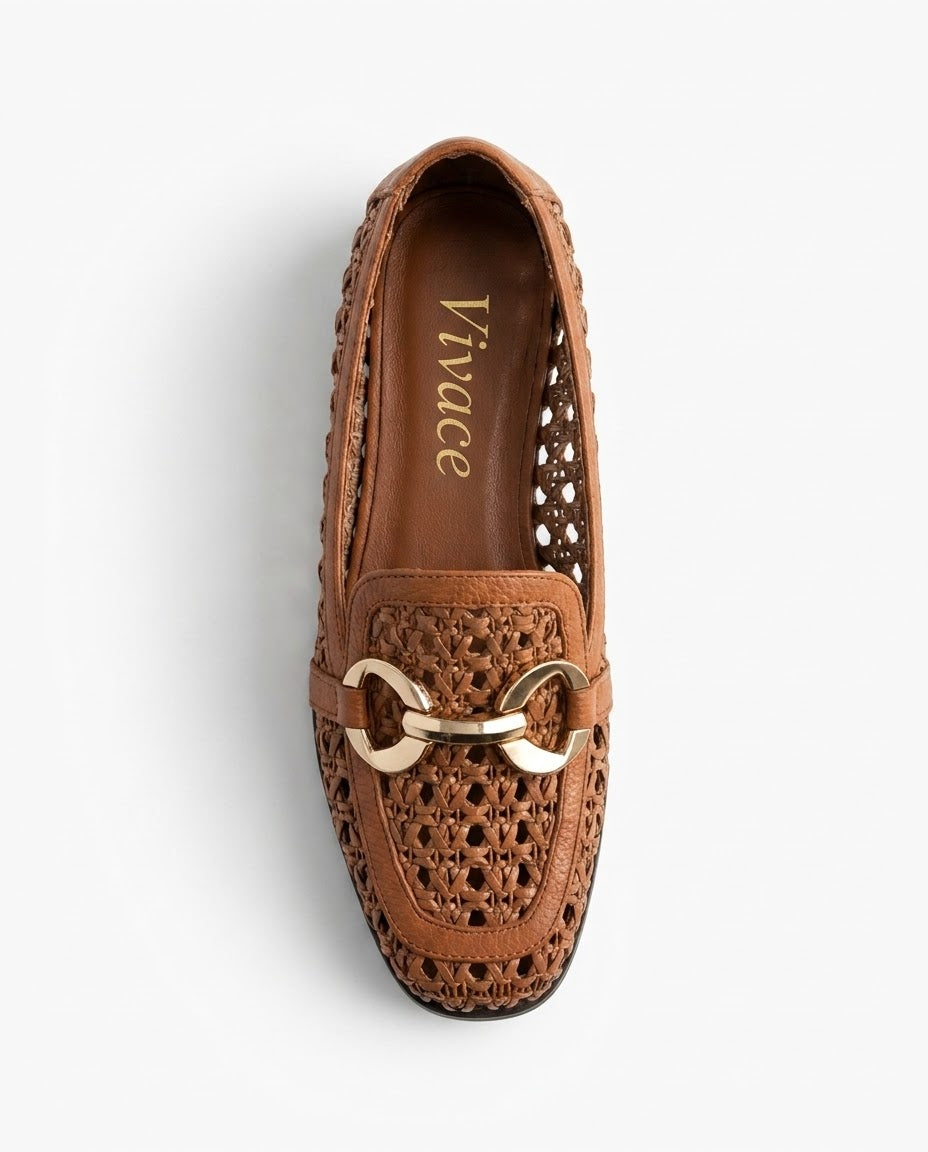 Solenne Woven Chain Loafer