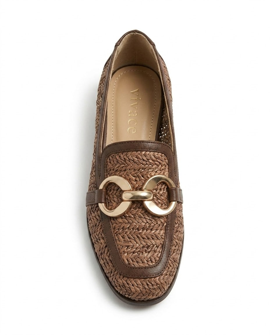 Solenne Woven Chain Loafer