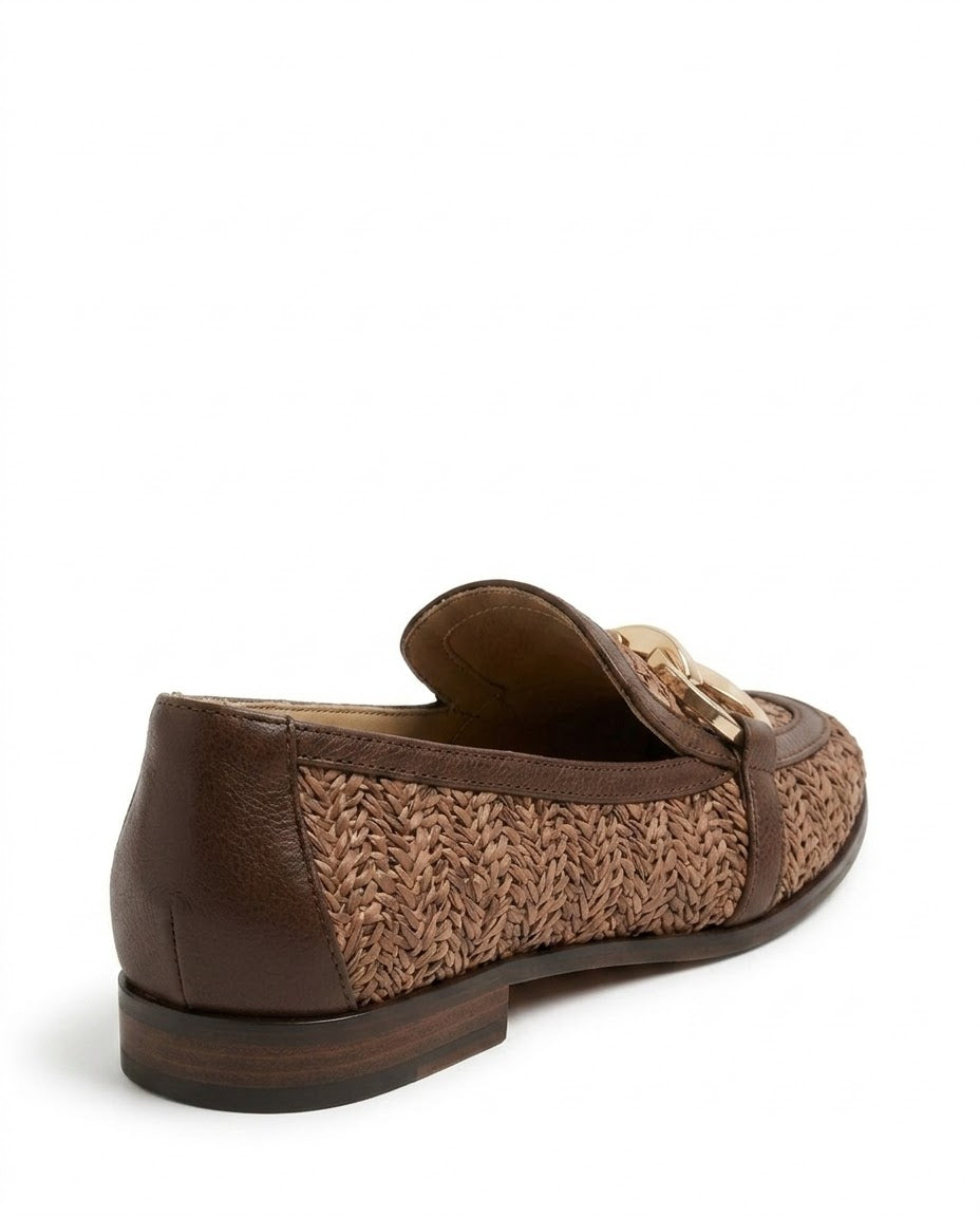 Solenne Woven Chain Loafer