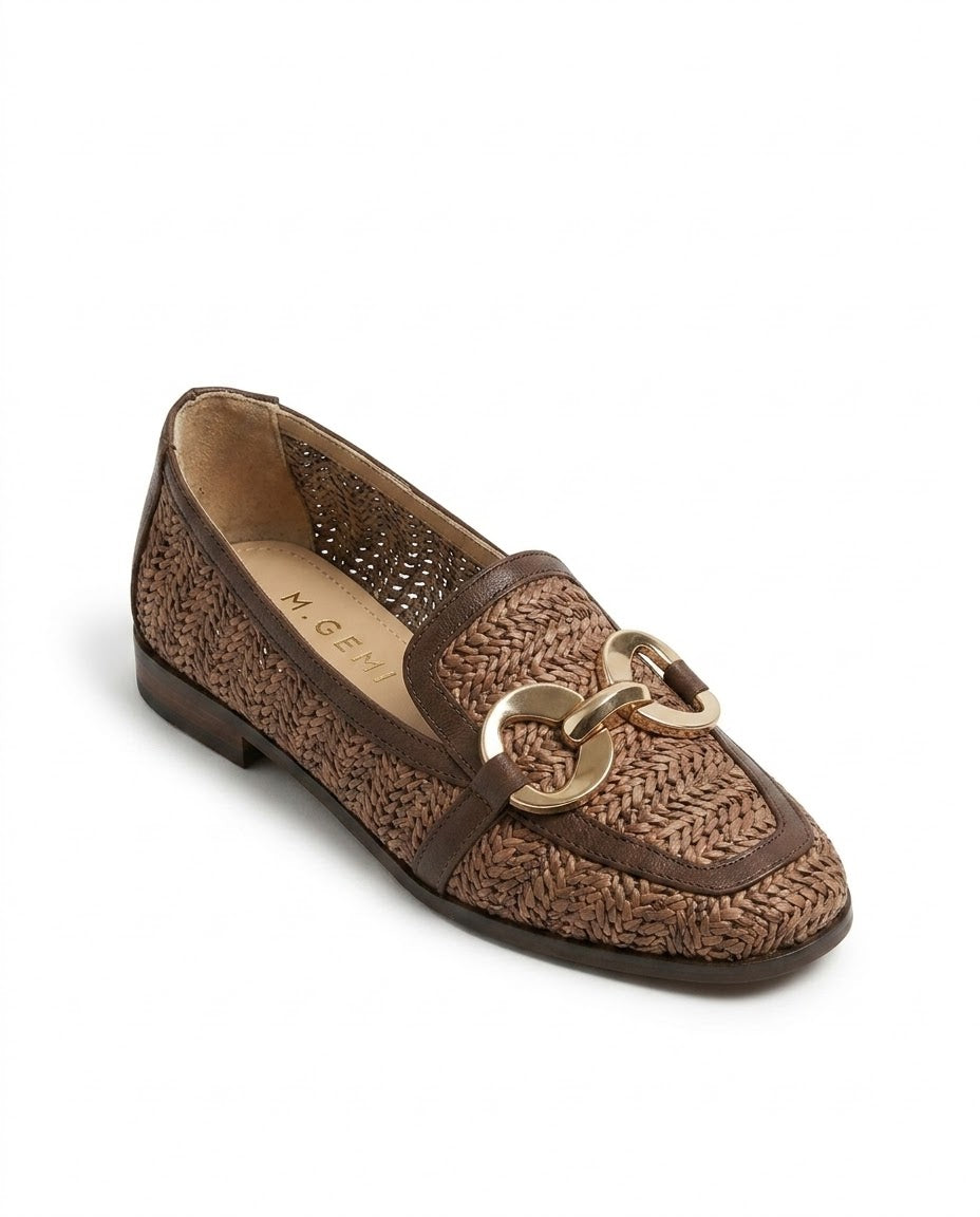 Solenne Woven Chain Loafer