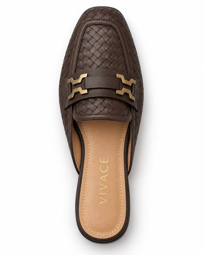 Aurelia Woven Loafer Mule