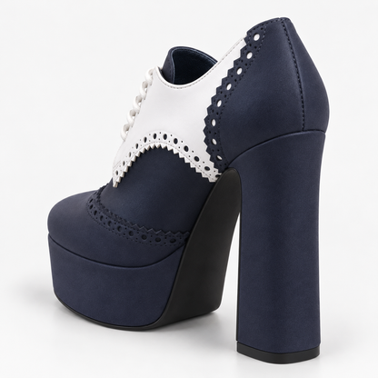 Ottilie Brogue Platform Pump