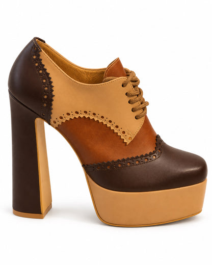Ottilie Brogue Platform Pump